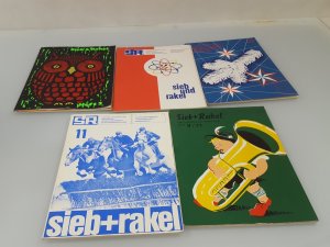 gebrauchtes Buch – Konvolut 5 Hefte: Sieb & Rackel: Zeitschrift für Siebdruck Schaltungsdruck Schilderherstellung