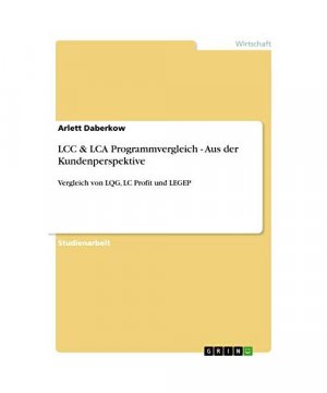 gebrauchtes Buch – Arlett Daberkow – LCC & LCA Programmvergleich - Aus der Kundenperspektive