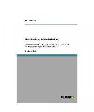 Ehescheidung & Wiederheirat