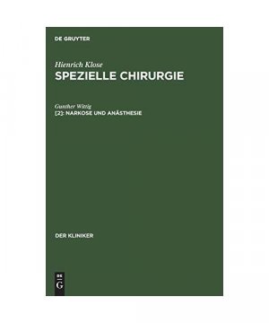 antiquarisches Buch – Gunther Wittig – Narkose und Anästhesie