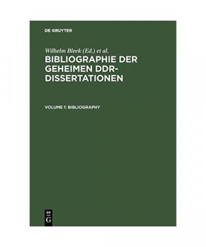 gebrauchtes Buch – Bibliographie der geheimen DDR-Dissertationen