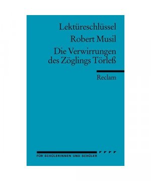 gebrauchtes Buch – Robert Musil – Die Verwirrungen des Zöglings Törleß. Lektüreschlüssel für Schüler