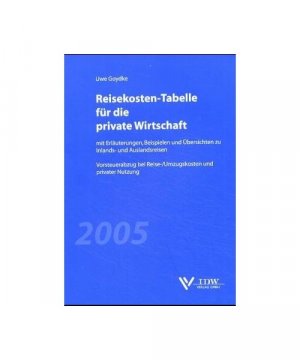 Reisekosten-Tabelle für die private Wirtschaft