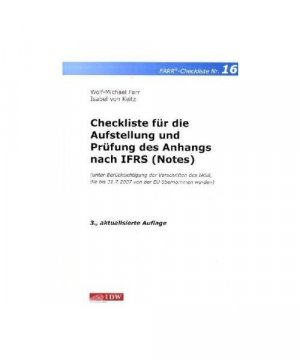 Checkliste 16: Aufstellung und Prüfung des Anhangs nach IFRS (Notes)