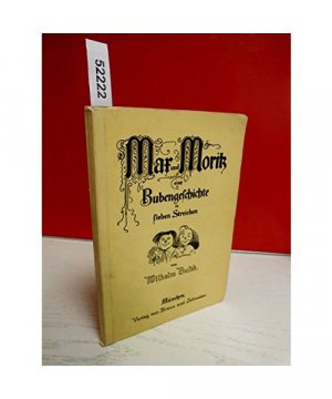 gebrauchtes Buch – Busch, Wilhelm/Zaenger-Tonn – Max und Moritz.