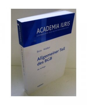 gebrauchtes Buch – Hans Brox – Allgemeiner Teil des BGB