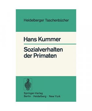 gebrauchtes Buch – H. Kummer – Sozialverhalten der Primaten