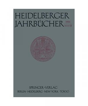 gebrauchtes Buch – Heidelberger Jahrbücher