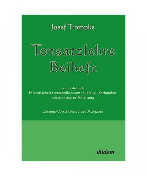 gebrauchtes Buch – Josef Trompke – Tonsatzlehre Beiheft