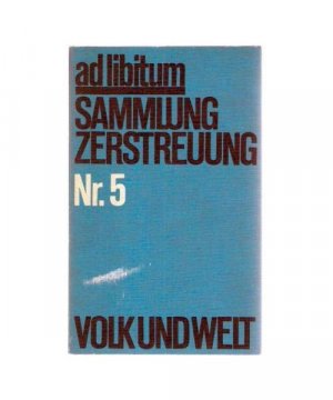 gebrauchtes Buch – Reinhard Lehmann – Sammlung Zerstreuung Nr. 5. ad libitum (ad libitum, 5)