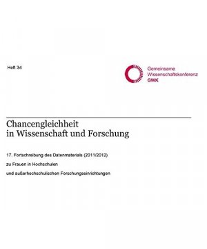 Heft 34: Chancengleichheit in Wissenschaft und Forschung