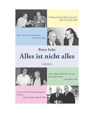 gebrauchtes Buch – Peter Fahr – Alles ist nicht alles