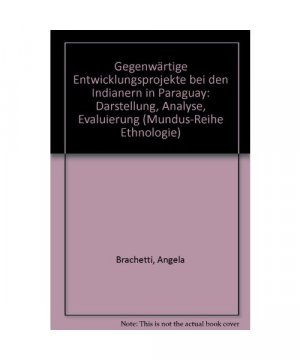 Gegenwärtige Entwicklungsprojekte bei den Indianern in Paraguay. Darstellung, Analyse, Evaluierung