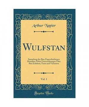 gebrauchtes Buch – Arthur Napier – Wulfstan, Vol. 1