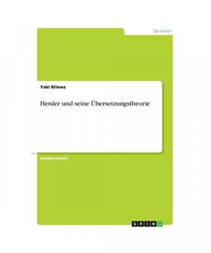 Herder und seine Übersetzungstheorie