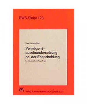 gebrauchtes Buch – Uwe Diederichsen – Vermögensauseinandersetzung bei der Ehescheidung.