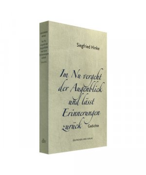 gebrauchtes Buch – Siegfried Hinke – Im Nu vergeht der Augenblick und lässt Erinnerungen zurück