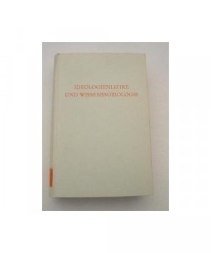 gebrauchtes Buch – Hans-Joachim Lieber – Ideologienlehre und Wissenssoziologie