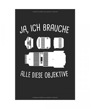 gebrauchtes Buch – Fotograf Fotografin – Fotograf Objektiv Fotografieren: Fotograf & Objektiv Notizbuch 6'x9' Fotografie Geschenk für Fotografen & Fotografin