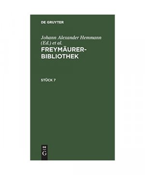 Freymäurer-Bibliothek. Stück 7