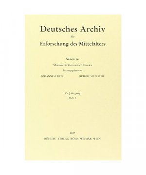 Deutsches Archiv für Erforschung des Mittlalters 65. Jahrgang 2009, Heft 1