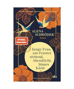 gebrauchtes Buch – Alena Schröder – Junge Frau, am Fenster stehend, Abendlicht, blaues Kleid