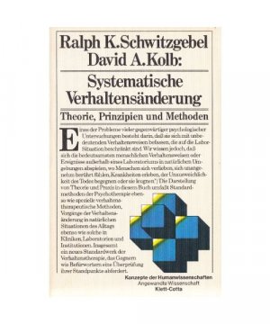 Systematische Verhaltensänderung. Theorie, Prinzipien und Methoden