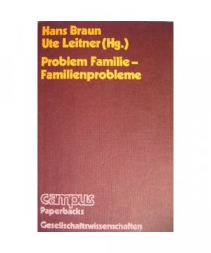 Problem Familie, Familienprobleme. Schwerpunkt soziale Probleme