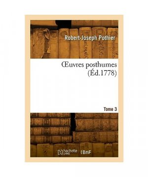 gebrauchtes Buch – Robert-Joseph Pothier – OEuvres posthumes. Tome 3