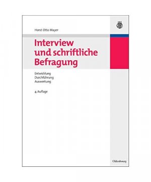 gebrauchtes Buch – Horst Otto Mayer – Interview und schriftliche Befragung