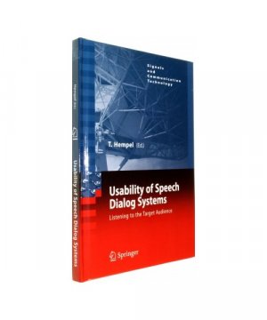 gebrauchtes Buch – Usability of Speech Dialog Systems