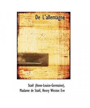 gebrauchtes Buch – Anne-Louise-Germaine Stael, Sta L – de L'Allemagne