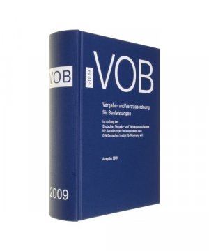 gebrauchtes Buch – VOB 2009 - Teil A - DIN 1960, Teil B - DIN 1961, Teil C - ATVen