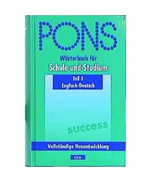 gebrauchtes Buch – Wolfram Hänel – PONS Wörterbuch für Schule und Studium 1. Englisch - Deutsch.