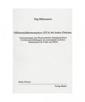 gebrauchtes Buch – Jörg Rübesamen – Differentialthermoanalyse (DTA) bei hohen Drücken