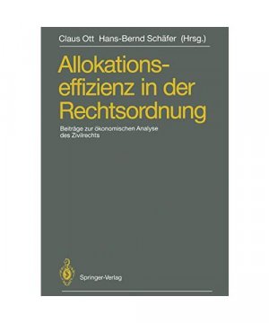 gebrauchtes Buch – Allokationseffizienz in der Rechtsordnung