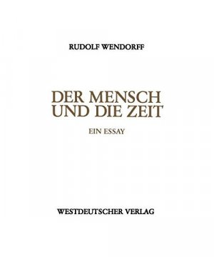 gebrauchtes Buch – Der Mensch und die Zeit