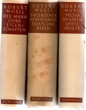 Der Mann ohne Eigenschaften; Tagebücher, Aphorismen, Essays und Reden; Prosa, Dramen, späte Briefe; Hrsg. von Adolf Frisé. Gesammelte Werke in Einzelausgaben