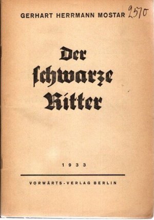 Der schwarze Ritter.