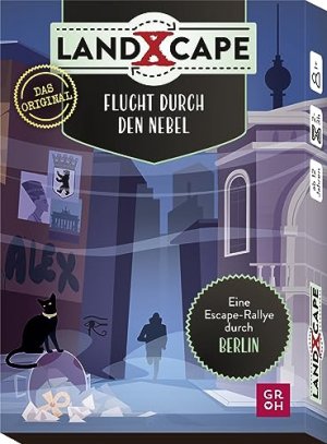 LandXcape - Flucht durch den Nebel: Eine Escape-Rallye quer durch Berlin | Mehrfach spielbares Escape Game mit 50 Karten für Kinder ab 12 und Erwachsene