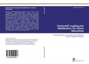 neues Buch – Stefanie Holt-Noreiks – Potenziell inadäquate Medikation für ältere Menschen / Entwicklung einer deutschen Liste (PRISCUS-Liste) im Delphi-Verfahren