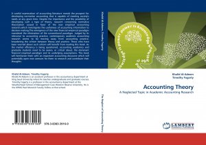 Accounting Theory / A Neglected Topic in Academic Accounting Research