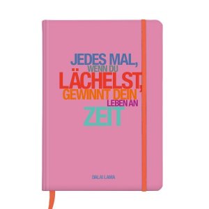 Notizbuch A5 Hardcover Dalai Lama, Lächelst