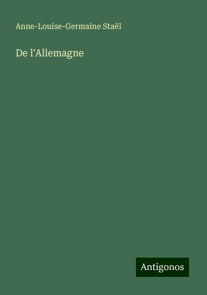 De l'Allemagne