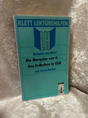 gebrauchtes Buch – Suzan Bacher – Lektürehilfen Heinrich von Kleist "Die Marquise von O..." /"Das Erdbeben in Chili