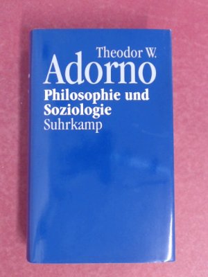 Philosophie und Soziologie. (1960). Herausgegeben von Dirk Braunstein. Band 6 aus der Reihe "Nachgelassene Schriften. Abteilung IV: Vorlesungen".