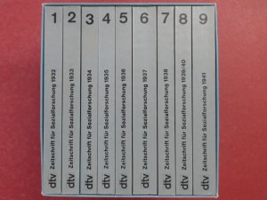 Zeitschrift für Sozialforschung / Studies in Philosophy and Social Science. Jahrgang 1, 1932 - Jahrgang 9, 1941 (vollständig in 9 Bänden). Mit einer Einleitung […]