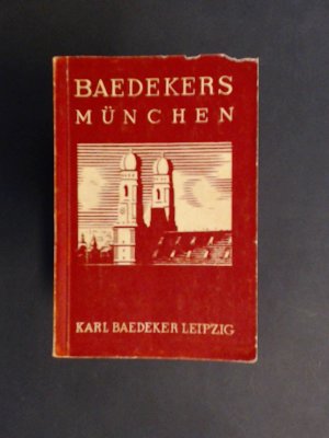 München und Umgebung, Augsburg. Handbuch für Reisende. Mit 2 Karten, 14 Plänen und 1 Panorama.