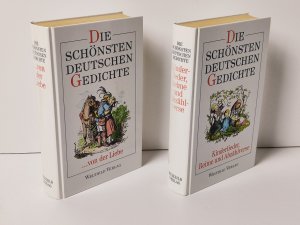 gebrauchtes Buch – Die schönsten Deutschen Gedichte : 2 Bände : Kinderlieder, Reime und Abzählverse +  ... von der Liebe