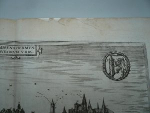 antiquarisches Buch – Braun/Hogenberg "Civitates ...." – Meissen, anno 1575, Panorama